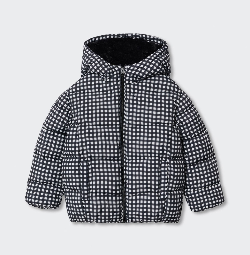 Mango  Kids Gingham puffer